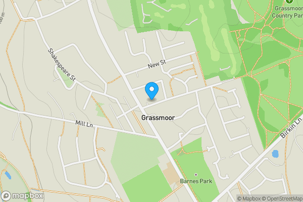 Map location for 1 Chapman Lane Grassmoor, Chesterfield, Derbyshire, S42 5EN