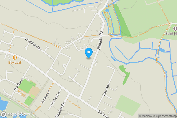 Map location for 15 Blofield Road, Brundall, Norwich, Norfolk, NR13 5NN