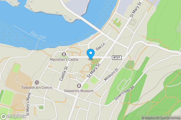 Map location for Scrantastic, 40, 40A & 40b  St Cuthbert Street, Kirkcudbright, Dumfries and Galloway DG6 4HZ