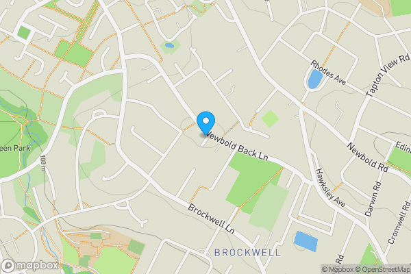 Map location for Plot 48 Newbold Back Lane, Chesterfield, S40 4HW