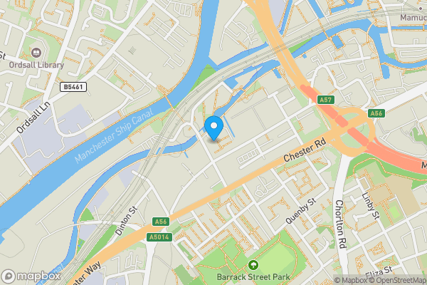 Map location for Apartment 109 Britannia Mills, 11 Hulme Hall Road, Manchester, Lancashire, M15 4LB