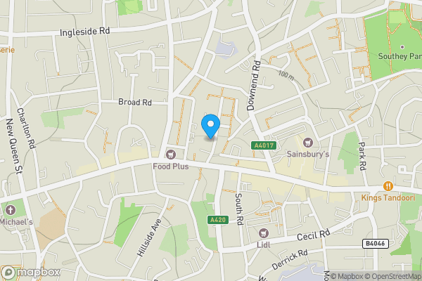 Map location for 92 Victoria Park, Kingswood, BS15 1RZ