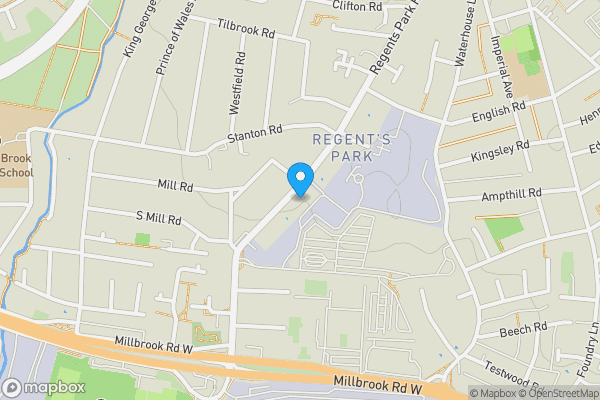 Map location for 80 Regents Park Road, Southampton, Hampshire, SO15 8PG