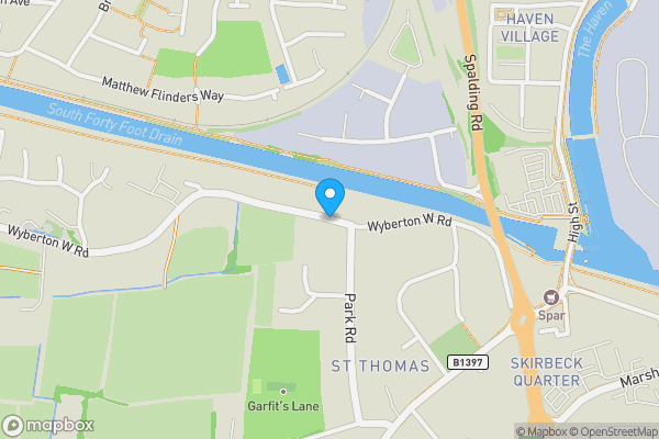 Map location for Wyberton West Road, Boston, Lincolnshire, PE21 7JQ