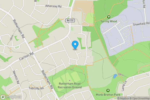Map location for St. Helens Avenue, BARNSLEY, South Yorkshire, S71 2AX