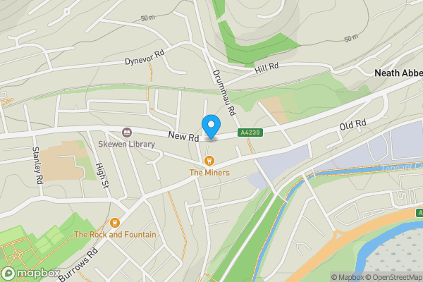 Map location for 257 New Road, Skewen, Neath, West Glamorgan, SA10 6YE