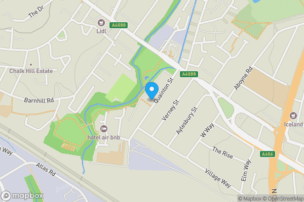 Map location for 53 Quainton Street Neasden, London, NW10 0BG
