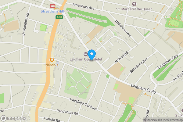 Map location for Flat M, The Lodge, 22, Leigham Court Road, STREATHAM, London, SW16 2PL