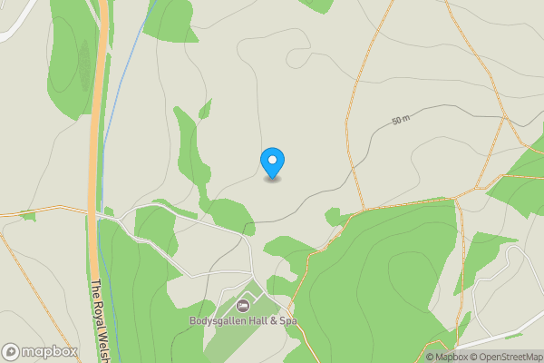 Map location for Marl Hall, Marl Lane, Llandudno Junction, LL31 9JA