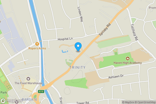 Map location for 76 Spilsby Road, Boston, PE21 9NS