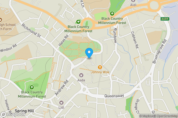Map location for The Cornbow Shopping Centre, Halesowen, West Midlands, B63 4AB