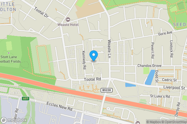 Map location for Land at, Willows Road, Salford, Salford, M5 5FQ