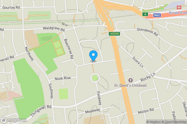 Map location for Flat 16 Heywood Court, Heywood Road, Liverpool, Liverpool, L15 7NS L15 7NS