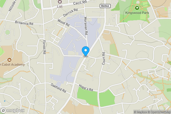 Map location for 1, Cherry Fields, Osbourne Close, Kingswood, BS15 9SD