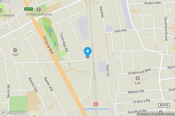 Map location for 6 Crowborough Road, Southend-on-Sea, Essex, SS2 6LP