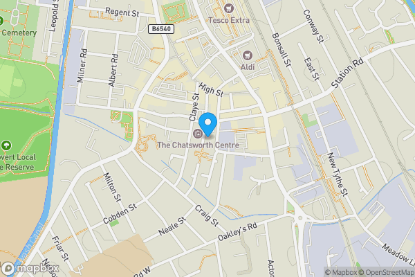 Map location for 13 Orchard Street, Long Eaton, Nottingham, Nottinghamshire, NG10 1EW
