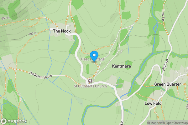 Map location for Wray Cottage, Kentmere, Kendal, Cumbria LA8 9JL