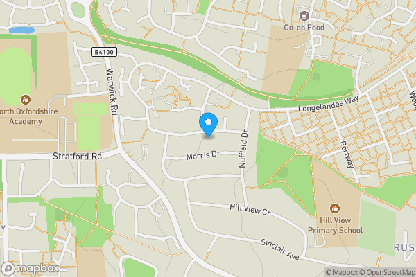 Map location for Land adj. 25, Riley Drive, BANBURY, Oxfordshire, OX16 1BY