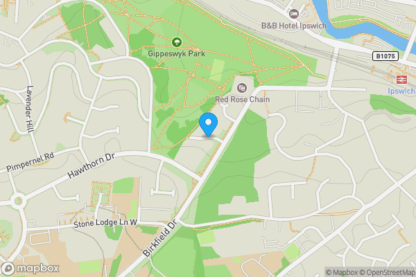 Map location for Birkfield Close, Ipswich, Suffolk, IP2 9HD