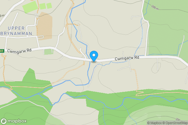 Map location for Land At, 127 Cwmgarw Road, Upper Brynamman, Ammanford, Dyfed, SA18 1DB