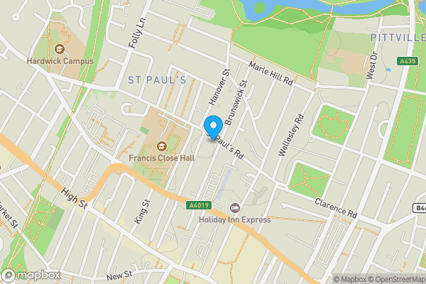 Map location for Coopers Court, Cheltenham, Gloucestershire, GL50 4EX