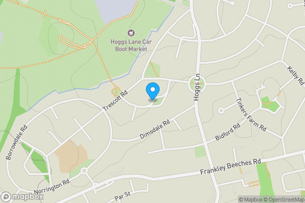 Map location for Porlock Crescent, Birmingham, West Midlands, B31 5RA