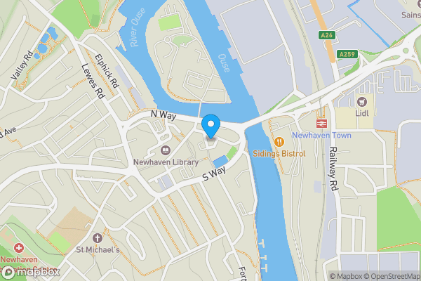 Map location for 2-4 Chapel Street, Newhaven, East Sussex, BN9 9PN