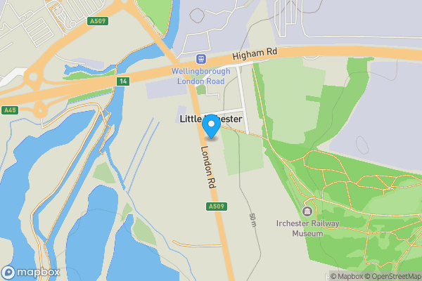 Map location for 11 London Road, Little Irchester, Wellingborough, NN8 2EB