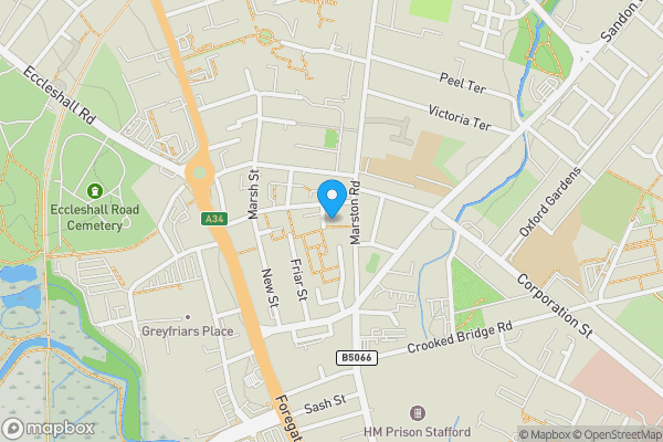 Map location for C G Chell, Site 2 & 3, 25-27 Marston Rd, Stafford ST16 3BS