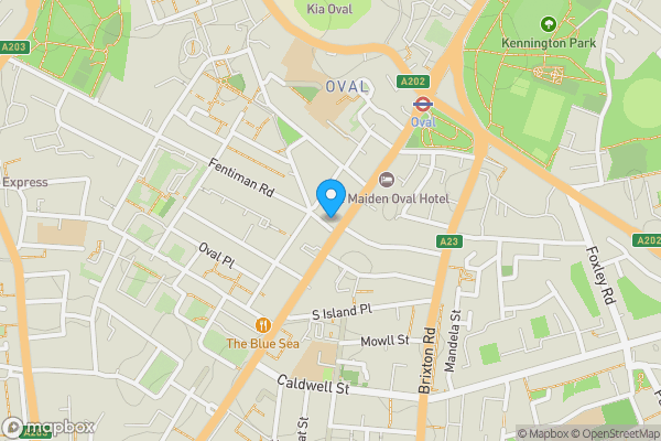 Map location for Flat 2, 56 Clapham Road, London, Lambeth, SW9 0JQ
