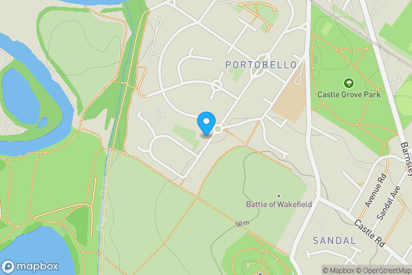 Map location for 68 Duke Of York Avenue, Wakefield, West Yorkshire, WF2 7BZ