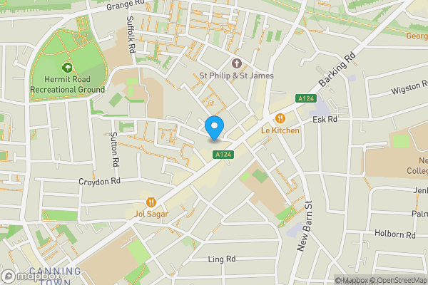 Map location for Flat 3, 317 Barking Road, Plaistow, London, E13 8EE