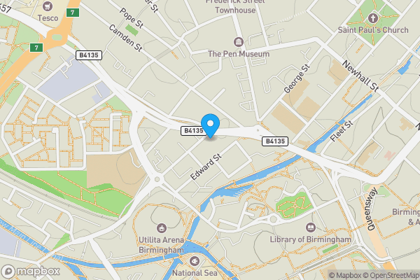 Map location for 8 Clement Street, Birmingham, West Midlands, B1 2SN