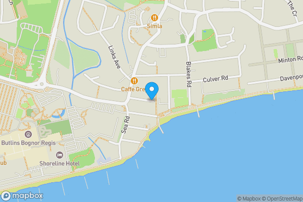 Map location for Havelock Close, Bognor Regis, West Sussex, PO22 7AX