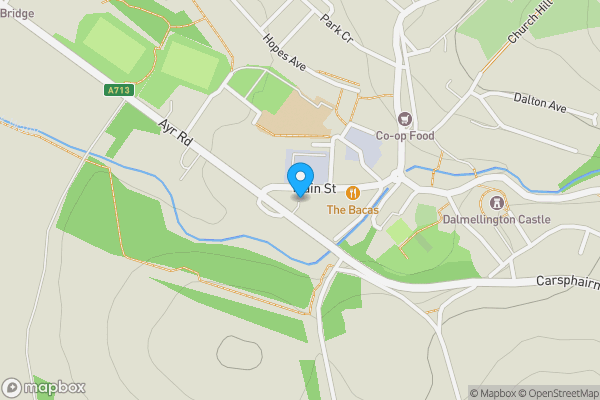 Map location for 50 Main Street, Dalmellington, Ayr, Ayrshire, KA6 7QL