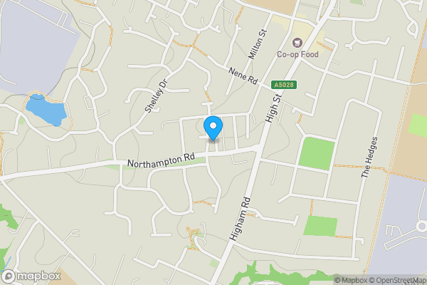 Map location for Flat A5 South Building Borough Shoe Factory, Rushden, Northamptonshire, NN10 8PQ