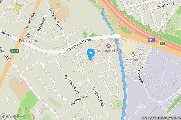 Map location for 16 Walker Road, Chadderton, Oldham, OL9 8DB