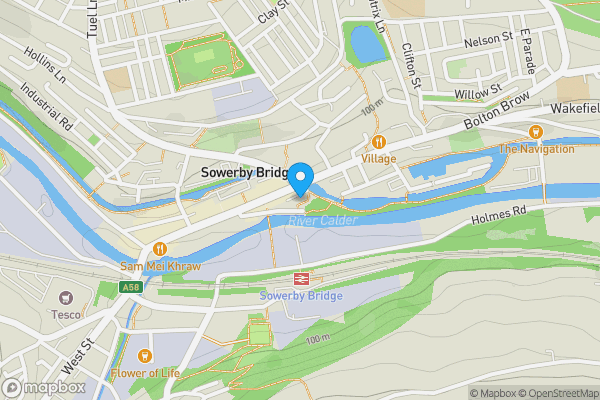 Map location for Jolly Sailor Apartments, St. Anns Square, Sowerby Bridge, West Yorkshire, HX6 2FE