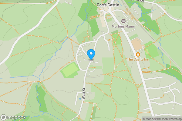 Map location for West Street Corfe Castle, Wareham, Dorset, BH20