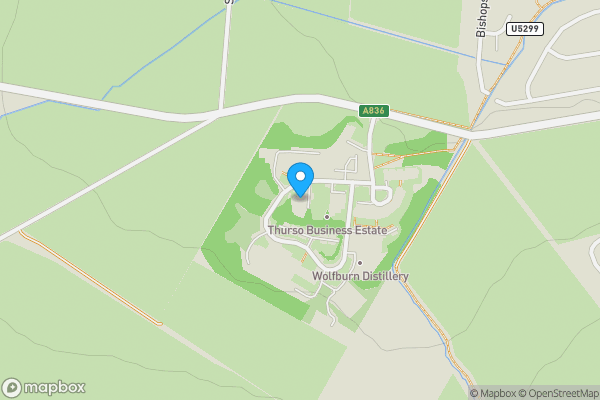 Map location for William Smith House Thurso Business Park Thurso Caithness KW14 7XW