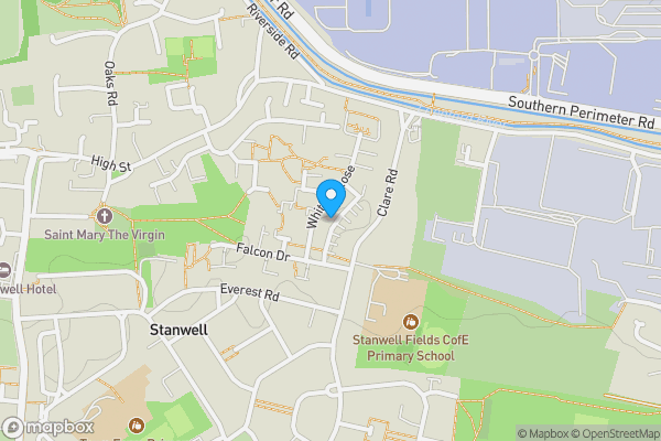 Map location for 44 Whitley Close, Stanwell, Staines-upon-Thames, Middlesex, TW19 7EZ