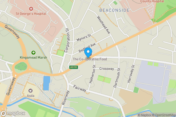 Map location for Weston Road, STAFFORD, Staffordshire, ST16 3RL