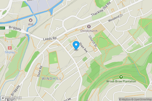Map location for Hope View, SHIPLEY, West Yorkshire, BD18 2NG