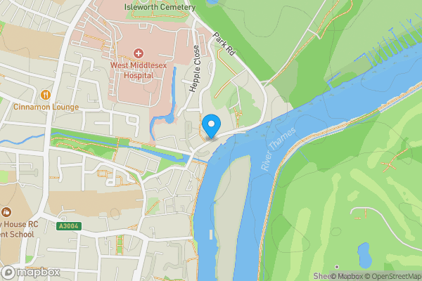 Map location for Church Street, Isleworth, Middlesex, TW7 6BG