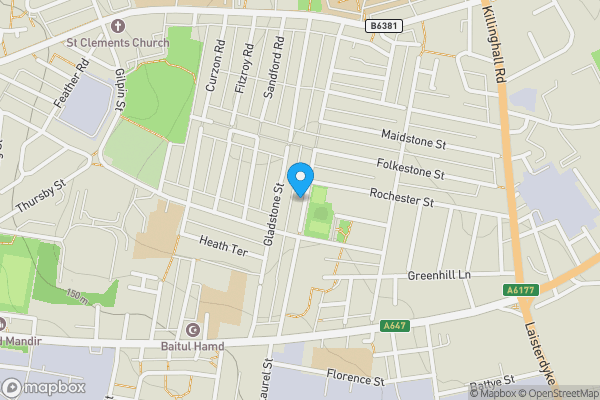 Map location for 109 Amberley Street, Bradford, BD3 8QT