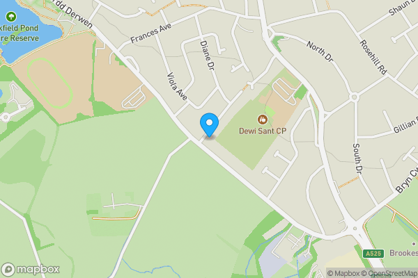 Map location for 1 Woodside Gardens, Rhyl, Clwyd, LL18 2NW