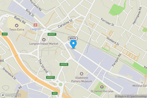 Map location for Sutherland Road, Stoke-On-Trent ST3 1HJ