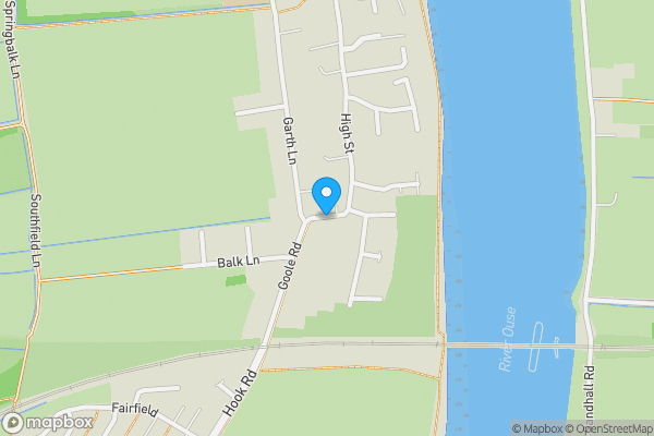 Map location for Land lying to the South East of Goole Road, Hook, Goole, East Yorkshire, DN14 5NG