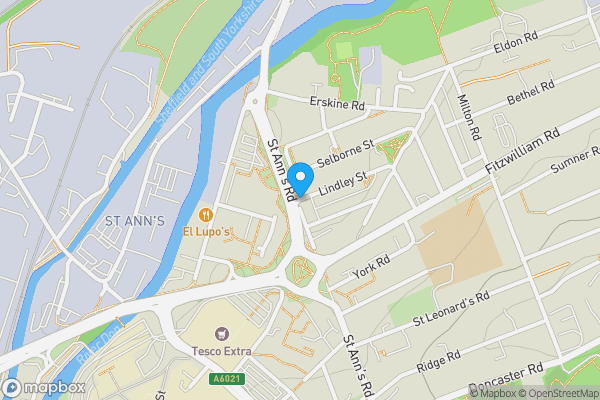 Map location for Lindley Street, ROTHERHAM, South Yorkshire, S65 1RS