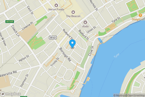 Map location for 7 Sibthorpe Street, North Shields NE29 6NQ